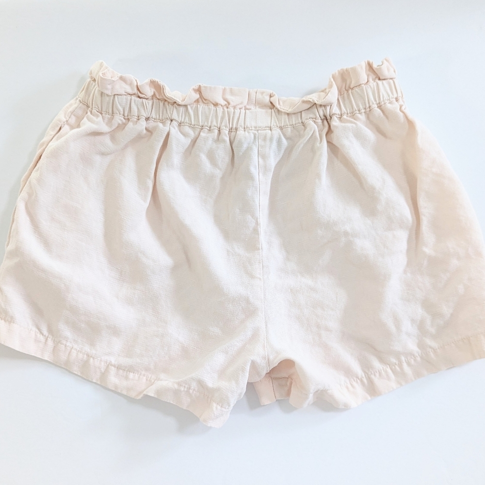 Hatch Pull On Linen Blend Shorts Beige Size 0 Casual Lightweight